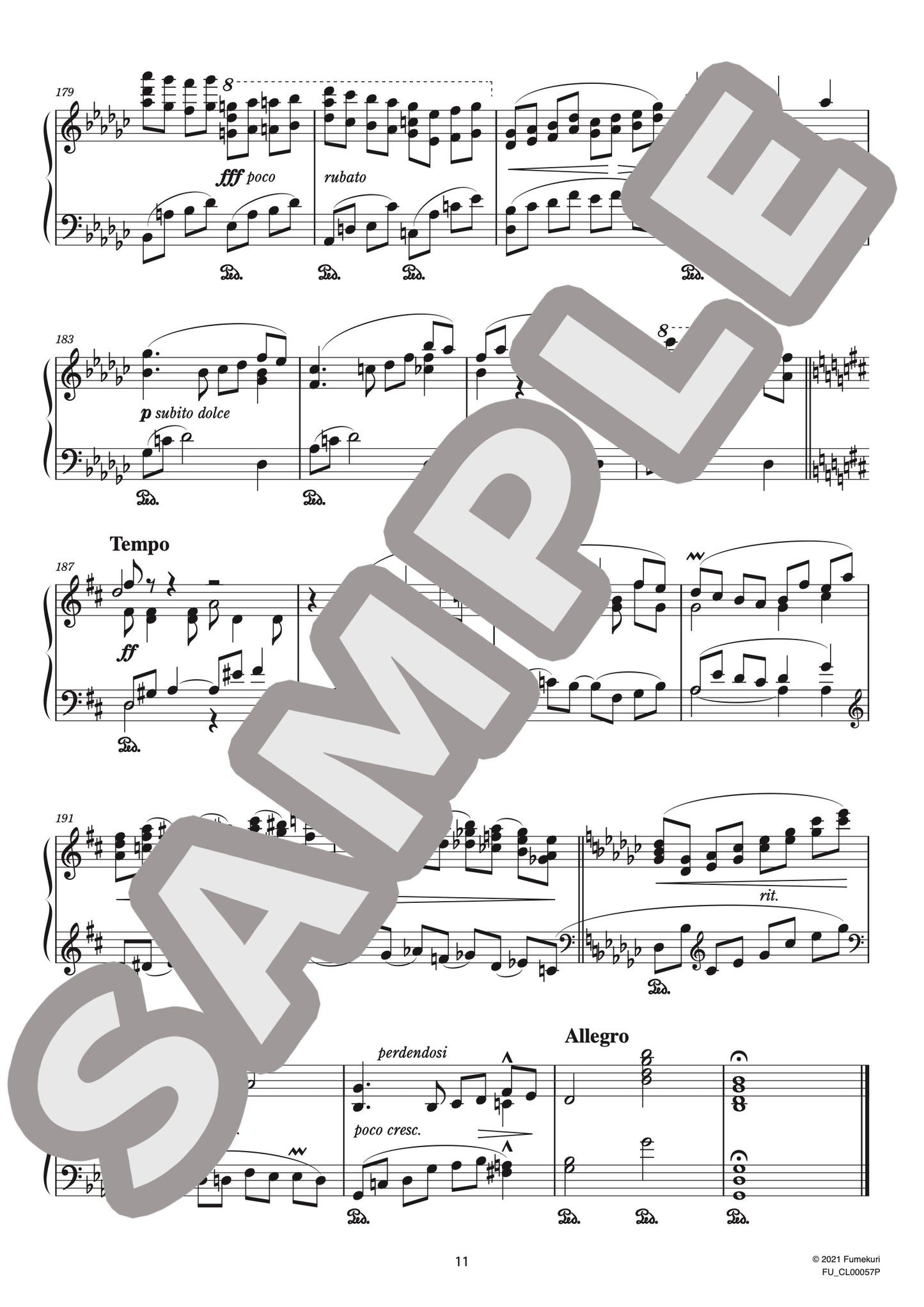 ピアノ・ソナタ 第5番 作品82 第1楽章 RONDÓ Allegro(ALBÉNIZ) / クラシック・オリジナル楽曲【中上級】