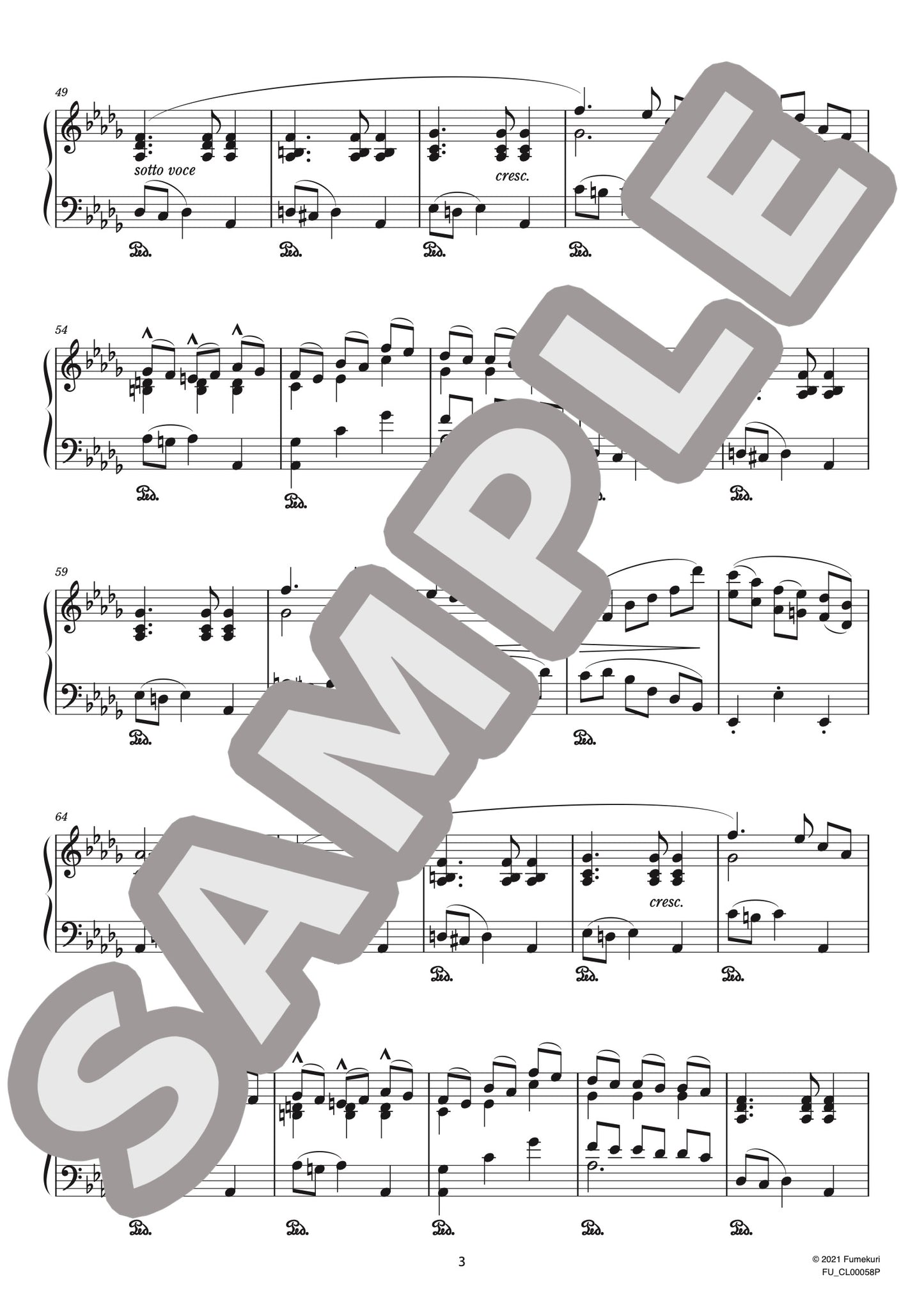 ピアノ・ソナタ 第5番 作品82 第2楽章 MINUETTO DEL GALLO(Allº. Assai) Allegretto assai(ALBÉNIZ) / クラシック・オリジナル楽曲【中上級】