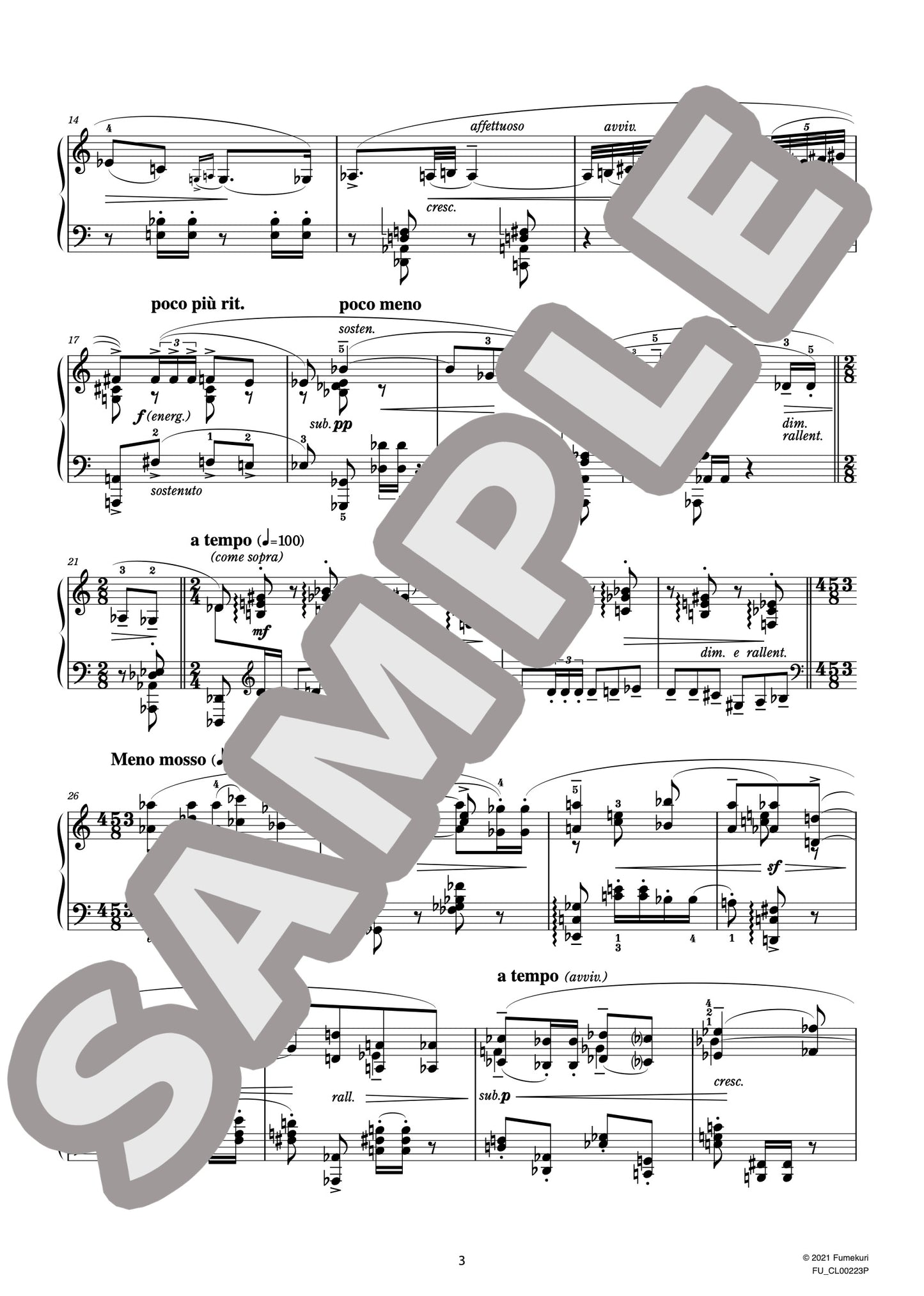 仮面劇 作品34 より III. ドン・ファンのセレナーデ作品34-3(SZYMANOWSKI) / クラシック・オリジナル楽曲【中上級】