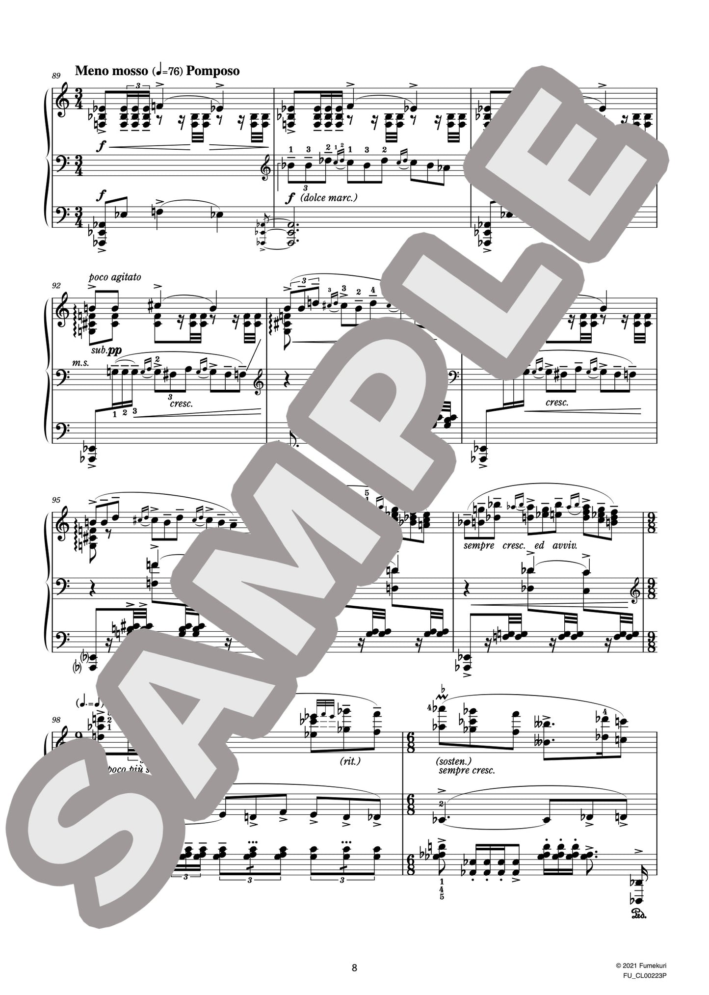 仮面劇 作品34 より III. ドン・ファンのセレナーデ作品34-3(SZYMANOWSKI) / クラシック・オリジナル楽曲【中上級】
