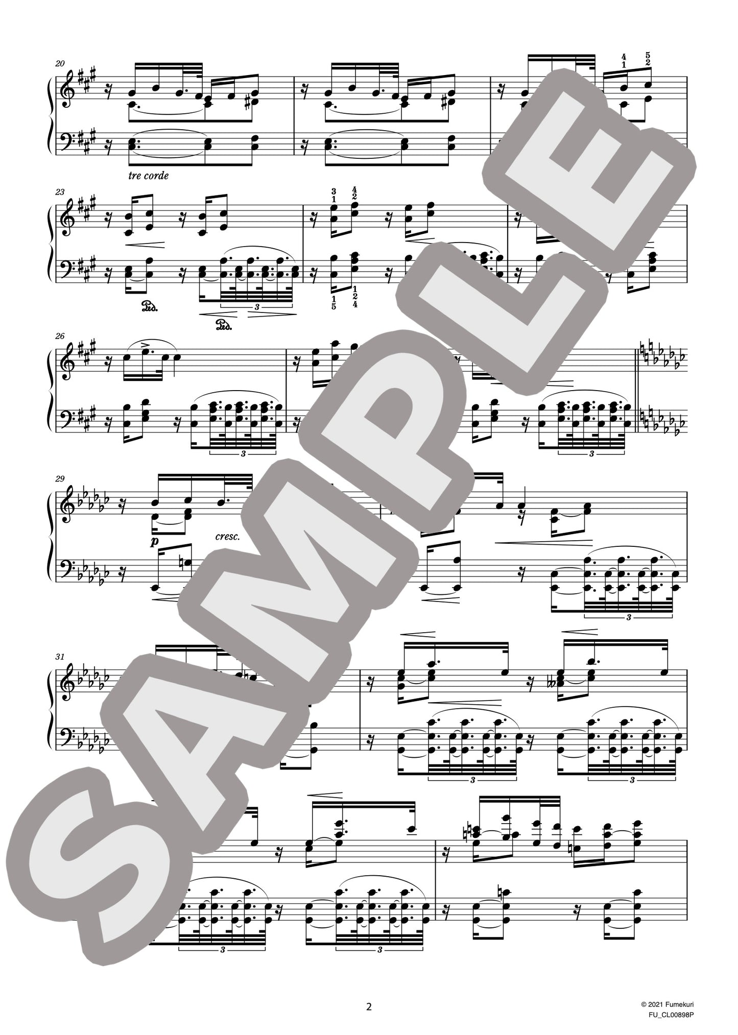 ピアノ・ソナタ『1905年10月2日 街頭にて』II. 死(JANÁČEK) / クラシック・オリジナル楽曲【中上級】