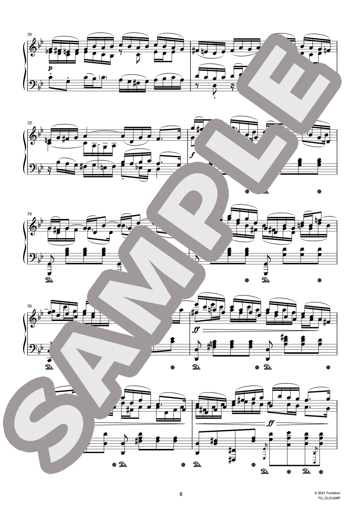 J.S.バッハによるブランデンブルク協奏曲 第6番 第1楽章(J.S.BACH=STRADAL) / クラシック・オリジナル楽曲【中上級】