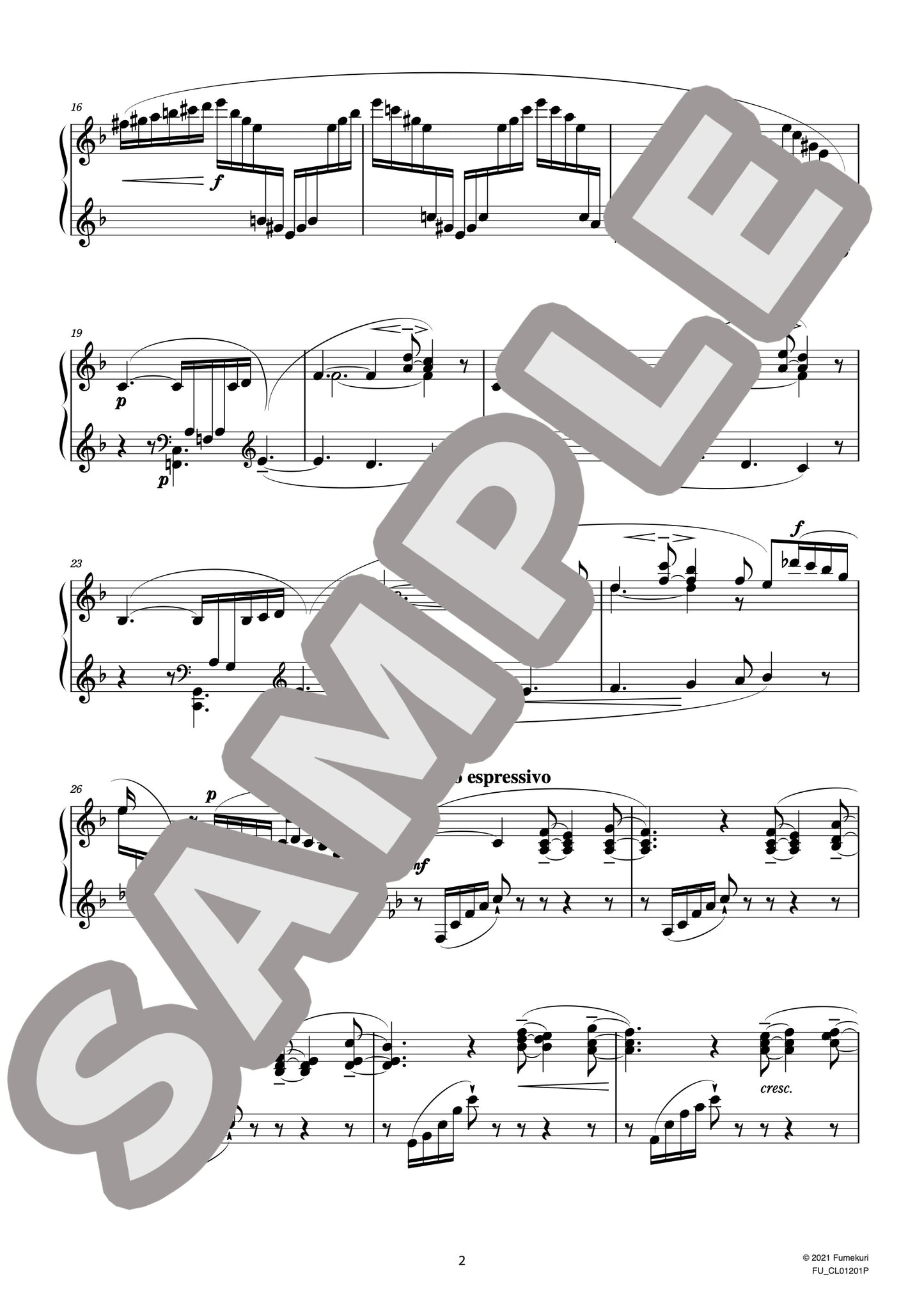 ピアノのための2つの小品 第2曲 白い蝶々(MASSENET) / クラシック・オリジナル楽曲【中上級】