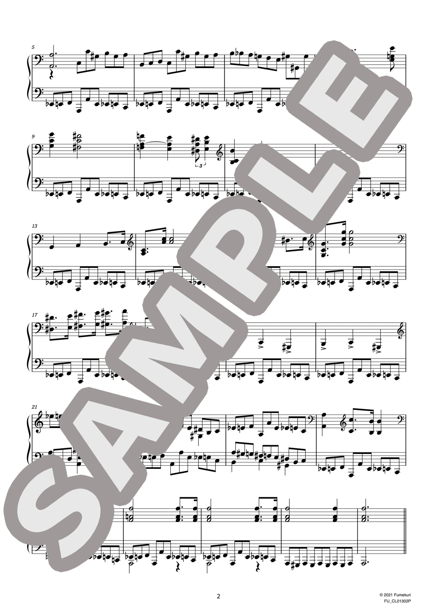 ステファニア・レスキェヴィチに捧ぐ 変奏曲《Sefaa Esec》(ČIURLIONIS) / クラシック・オリジナル楽曲【中上級】