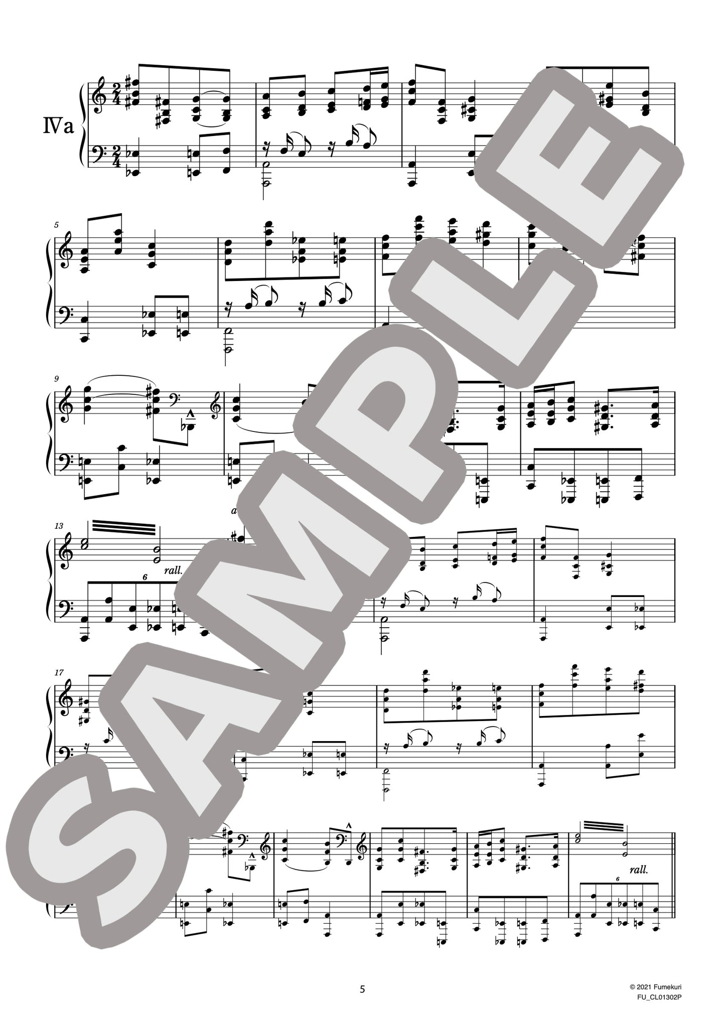 ステファニア・レスキェヴィチに捧ぐ 変奏曲《Sefaa Esec》(ČIURLIONIS) / クラシック・オリジナル楽曲【中上級】