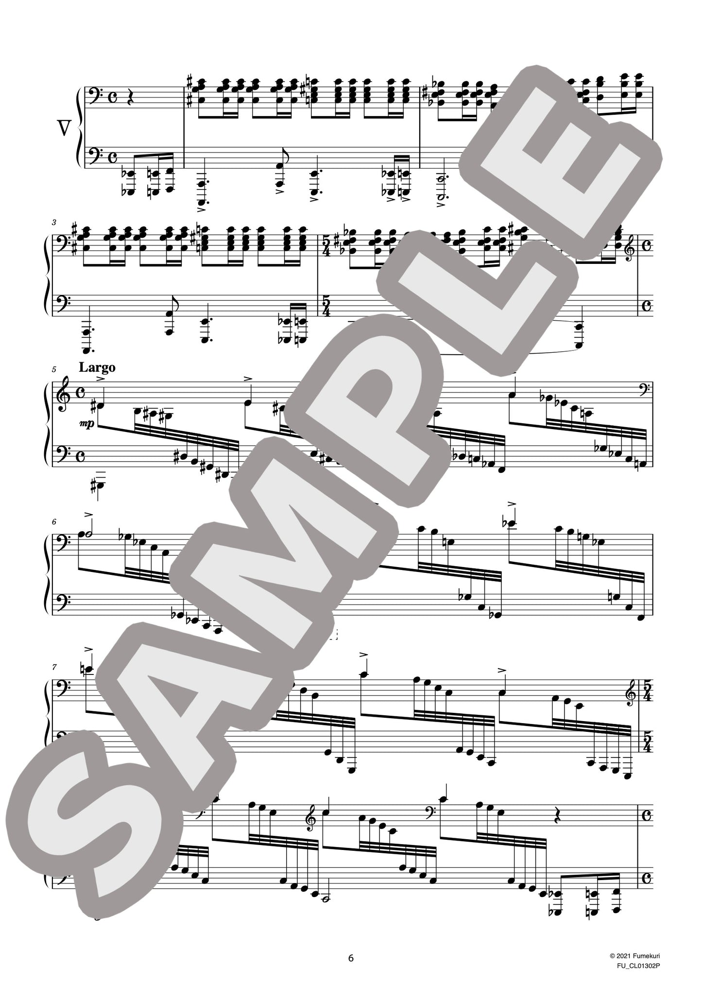 ステファニア・レスキェヴィチに捧ぐ 変奏曲《Sefaa Esec》(ČIURLIONIS) / クラシック・オリジナル楽曲【中上級】
