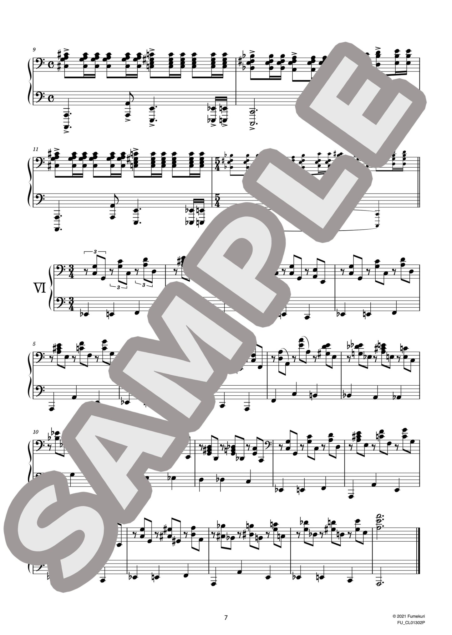 ステファニア・レスキェヴィチに捧ぐ 変奏曲《Sefaa Esec》(ČIURLIONIS) / クラシック・オリジナル楽曲【中上級】
