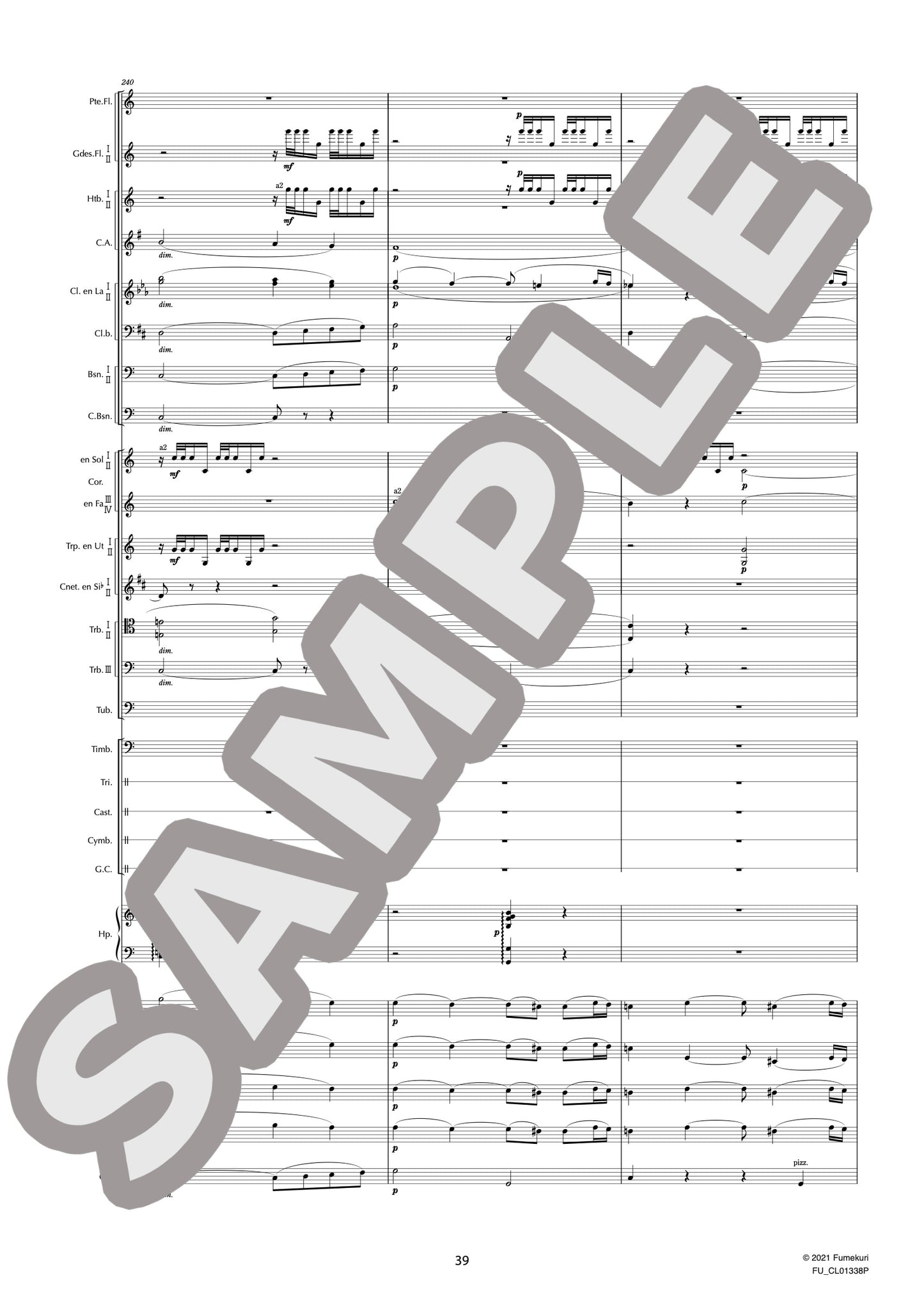 歌劇『サムソンとデリラ』 作品47より バッカナール(SAINT-SAËNS) / クラシック・オリジナル楽曲【中上級】
