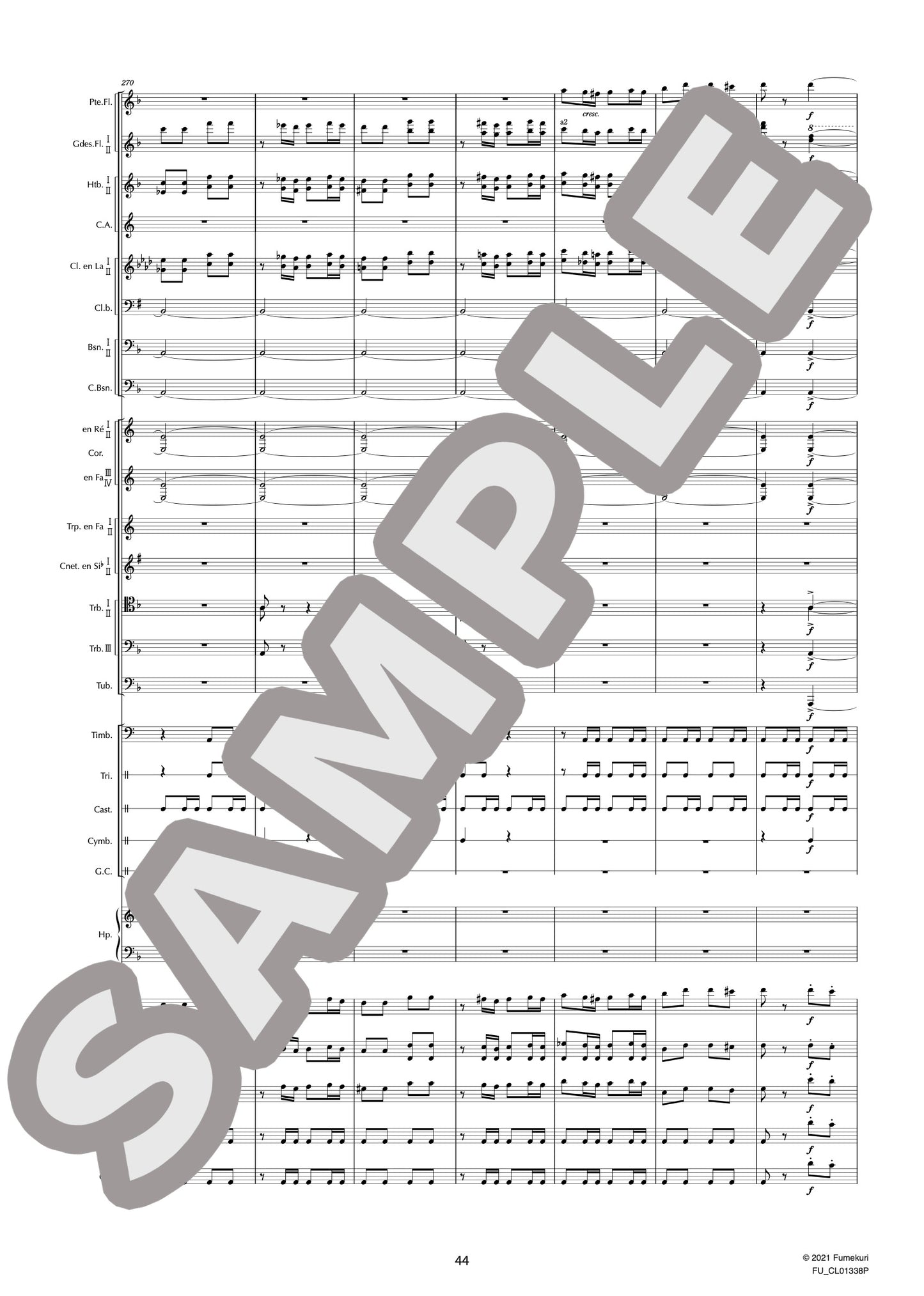 歌劇『サムソンとデリラ』 作品47より バッカナール(SAINT-SAËNS) / クラシック・オリジナル楽曲【中上級】