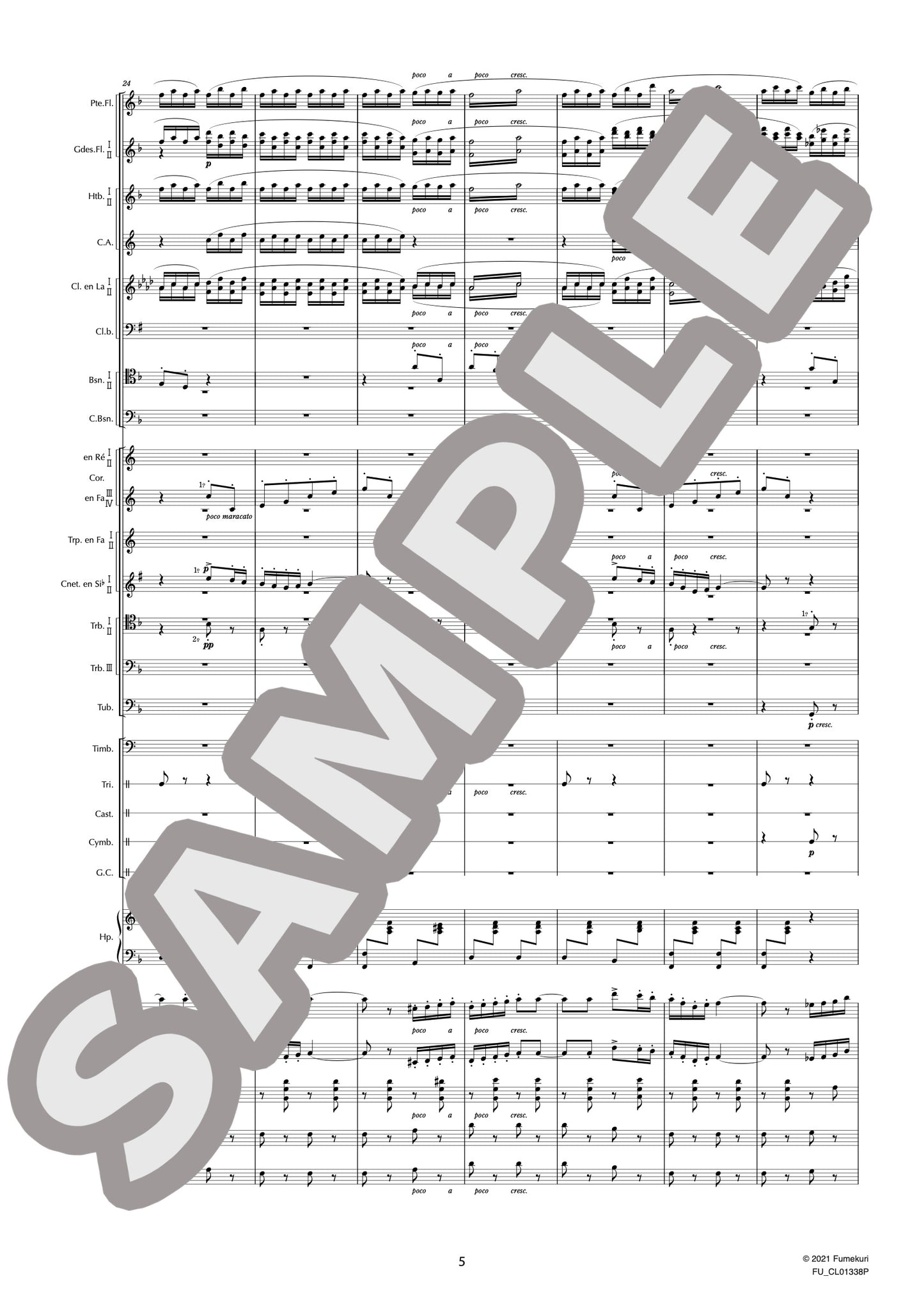 歌劇『サムソンとデリラ』 作品47より バッカナール(SAINT-SAËNS) / クラシック・オリジナル楽曲【中上級】