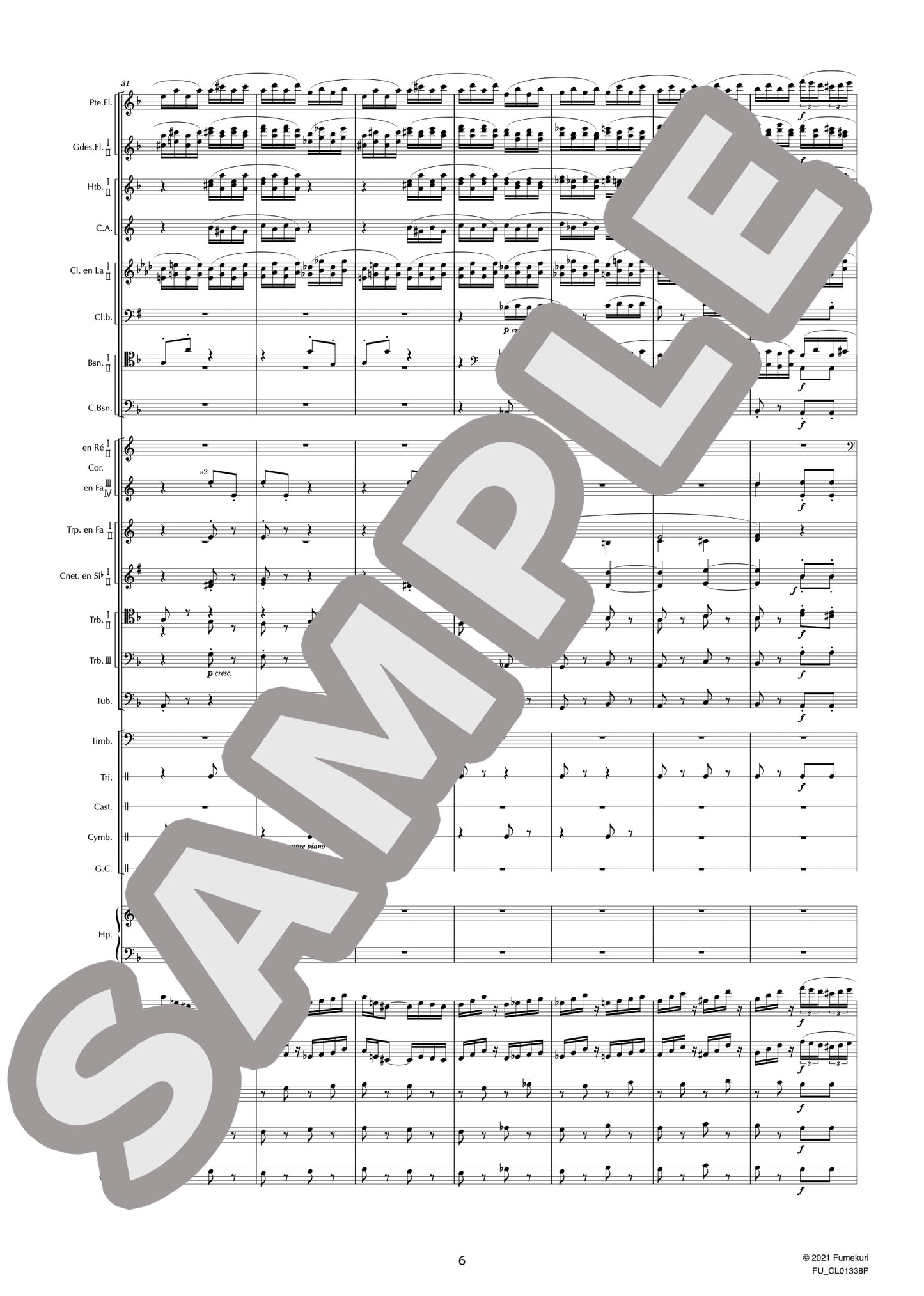 歌劇『サムソンとデリラ』 作品47より バッカナール(SAINT-SAËNS) / クラシック・オリジナル楽曲【中上級】