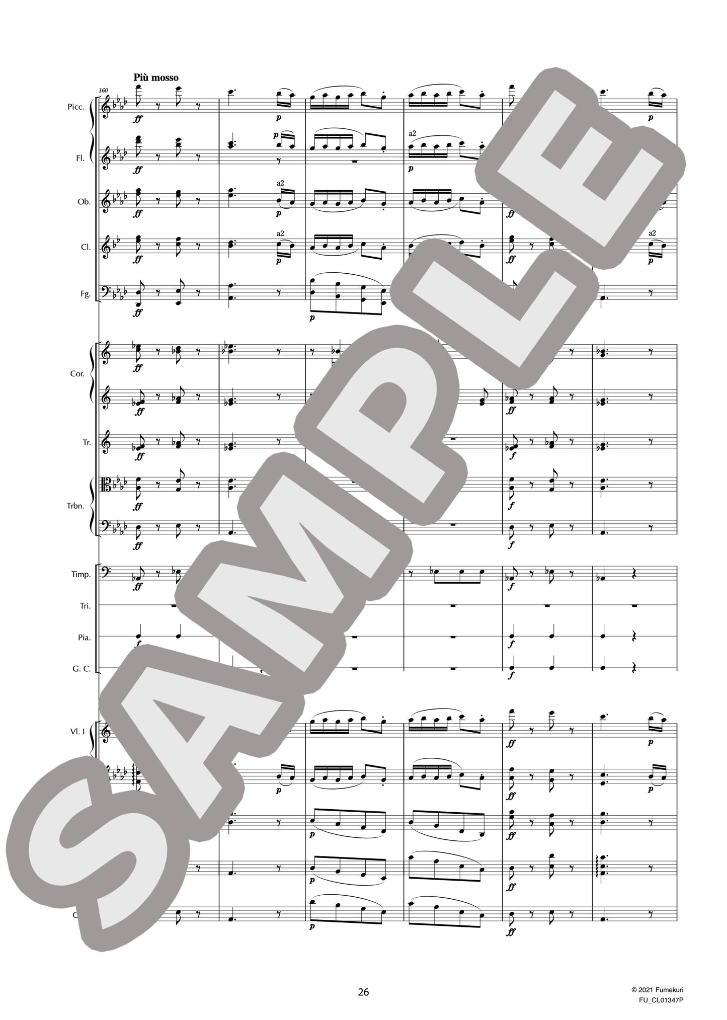 スラヴ舞曲集第1集 作品46 第3番 変イ長調(DVOŘÁK) / クラシック・オリジナル楽曲【中上級】