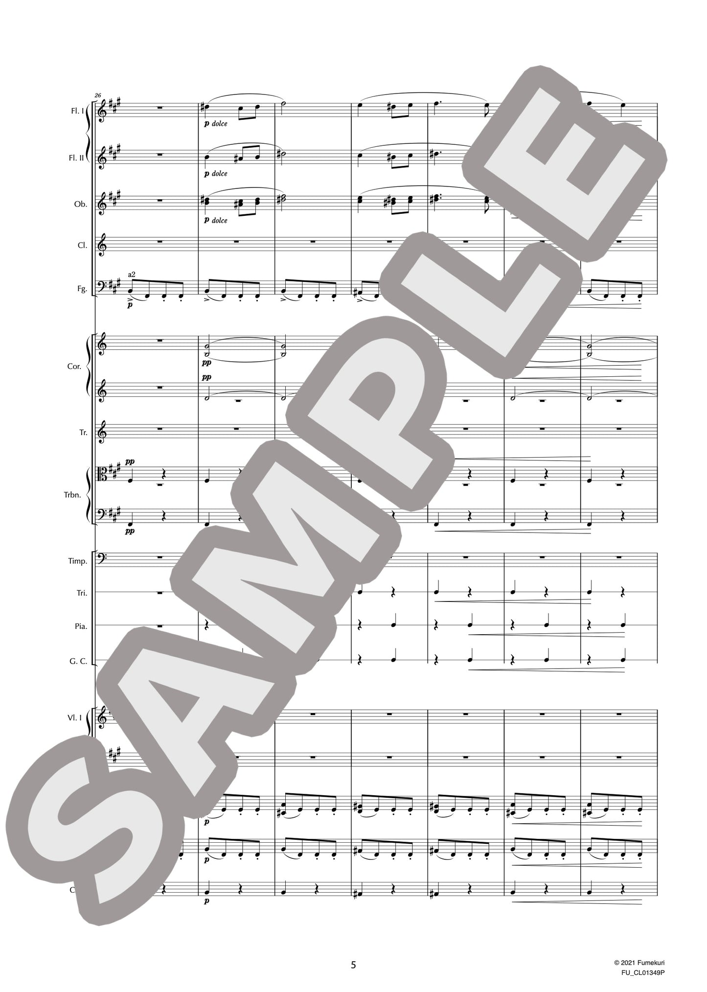 スラヴ舞曲集第1集 作品46 第5番 イ長調(DVOŘÁK) / クラシック・オリジナル楽曲【中上級】