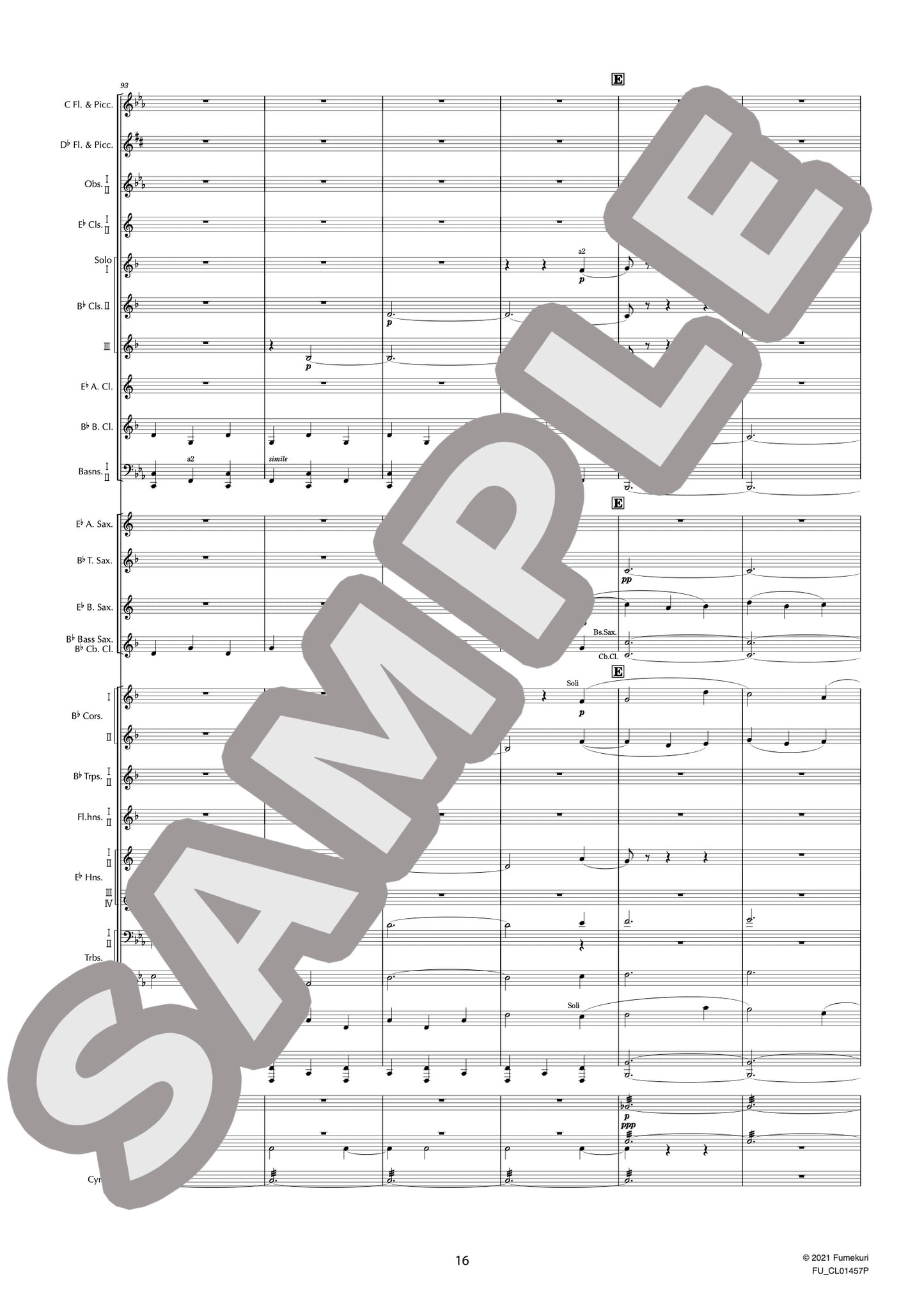 吹奏楽のための第1組曲 変ホ長調 作品28a I. シャコンヌ(HOLST) / クラシック・オリジナル楽曲【中上級】