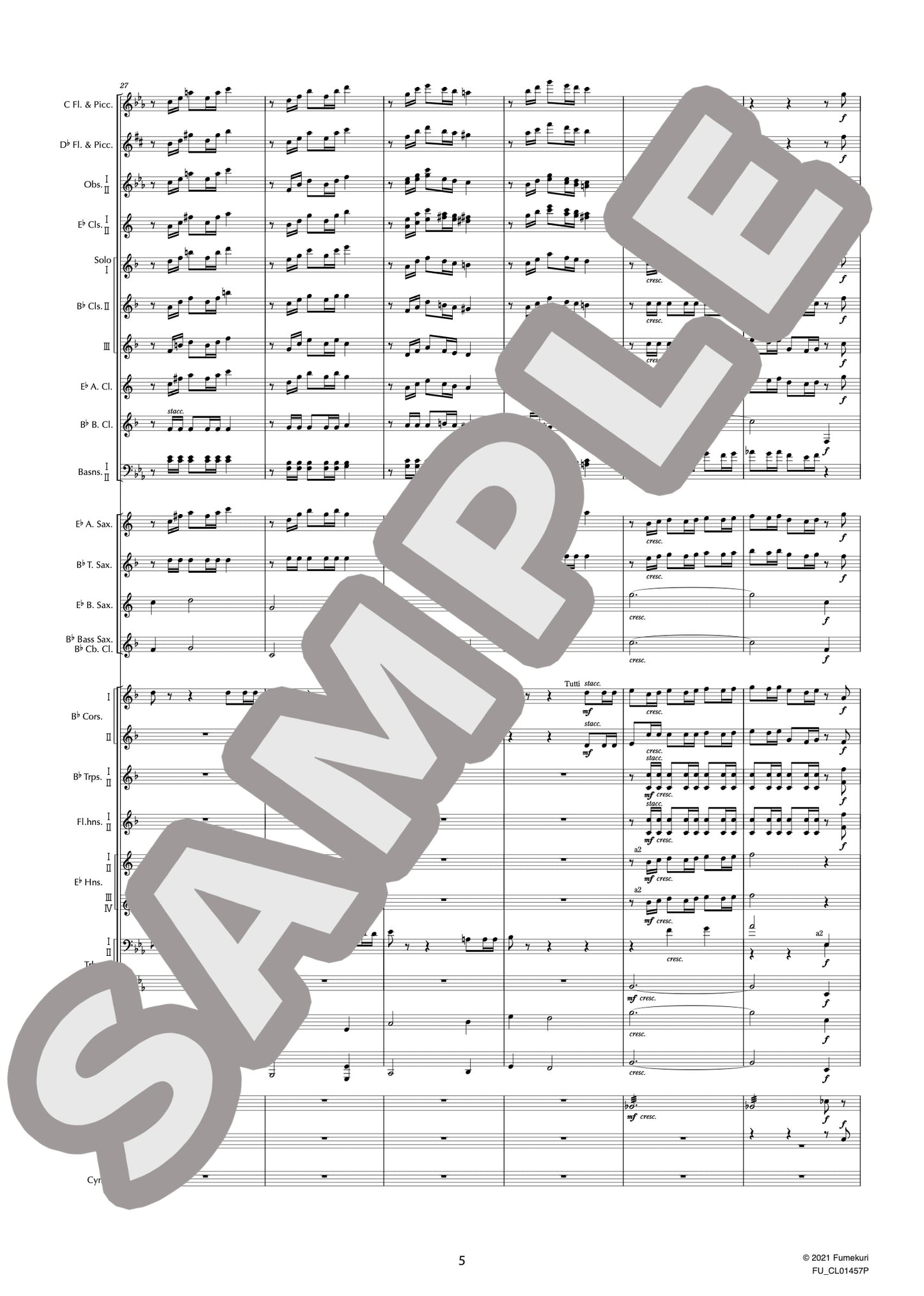 吹奏楽のための第1組曲 変ホ長調 作品28a I. シャコンヌ(HOLST) / クラシック・オリジナル楽曲【中上級】