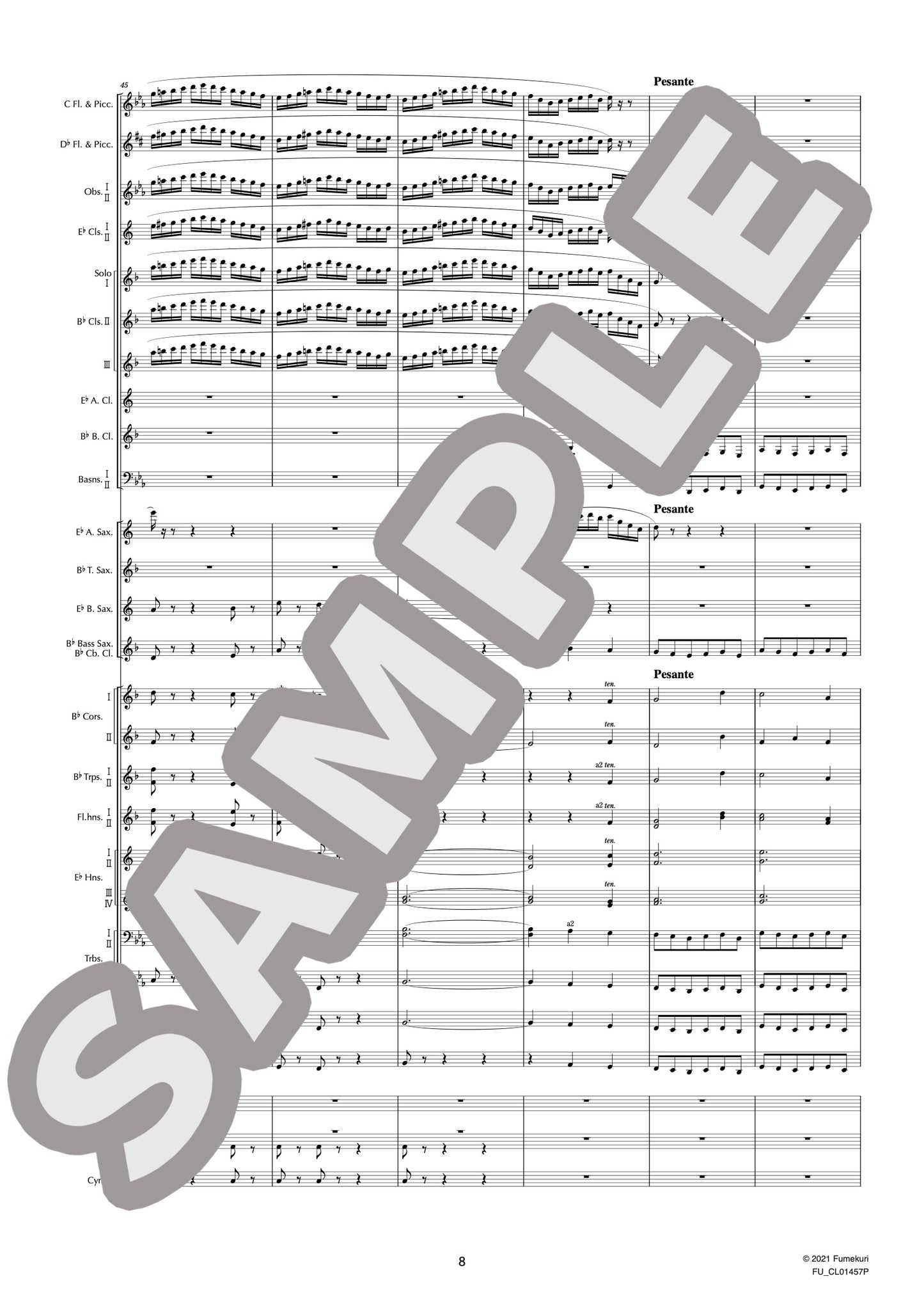 吹奏楽のための第1組曲 変ホ長調 作品28a I. シャコンヌ(HOLST) / クラシック・オリジナル楽曲【中上級】
