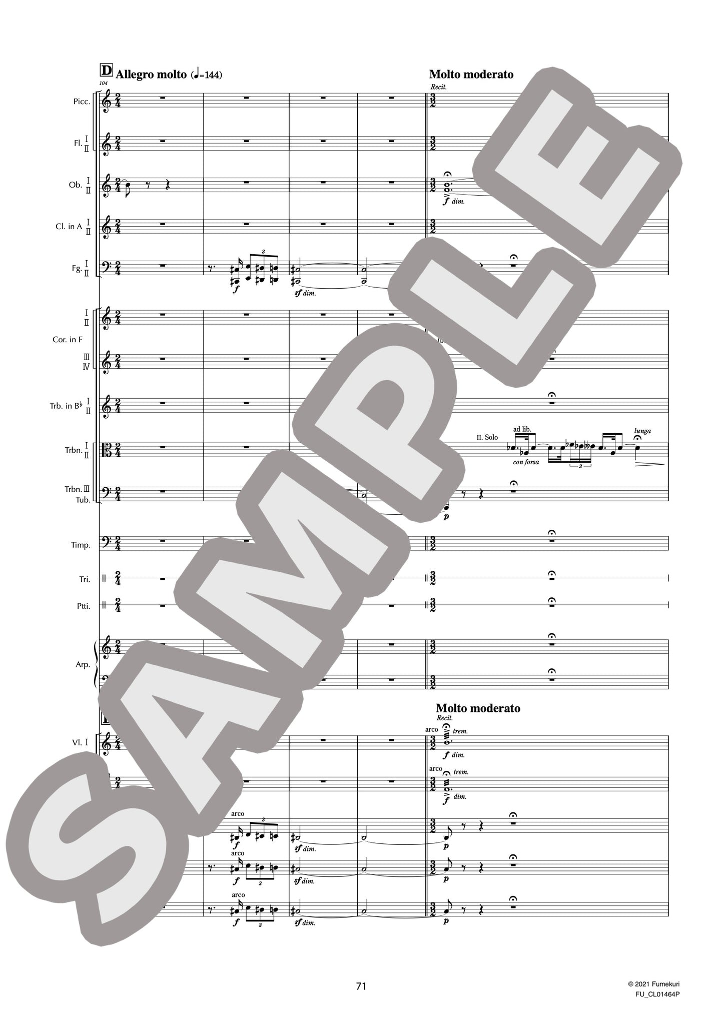 交響組曲「シェヘラザード」作品35(RIMSKY-KORSAKOV) / クラシック・オリジナル楽曲【中上級】