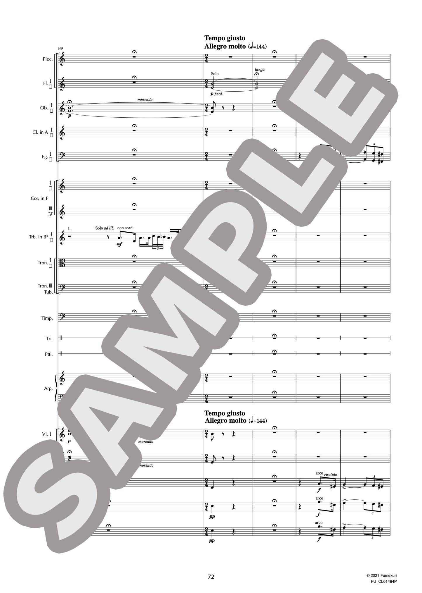交響組曲「シェヘラザード」作品35(RIMSKY-KORSAKOV) / クラシック・オリジナル楽曲【中上級】