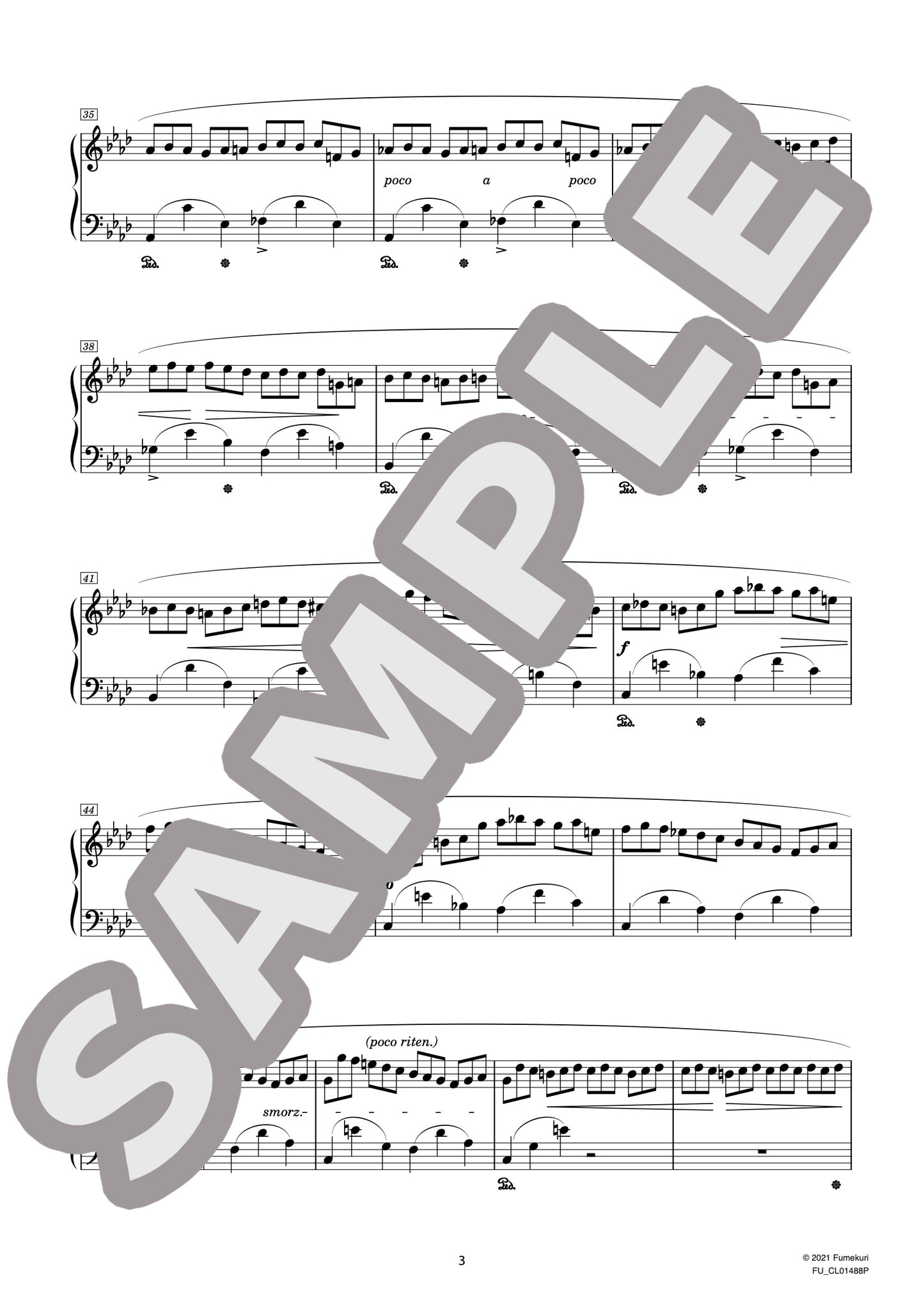 12の練習曲 作品25より 第2番 ヘ短調(CHOPIN) / クラシック・オリジナル楽曲【中上級】