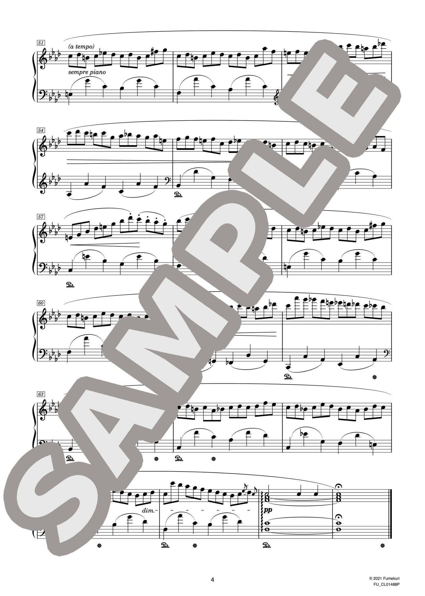 12の練習曲 作品25より 第2番 ヘ短調(CHOPIN) / クラシック・オリジナル楽曲【中上級】
