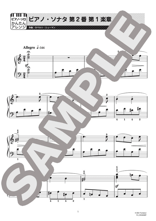 ピアノ・ソナタ 第2番 第1楽章（ロベルト・シューマン) / クラシック・オリジナル楽曲【初級】