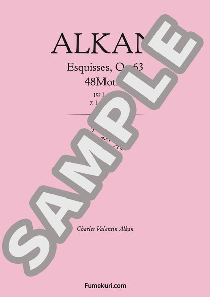 48のモチーフ集 第1巻より 戦慄（ALKAN) / クラシック・オリジナル楽曲【中上級】