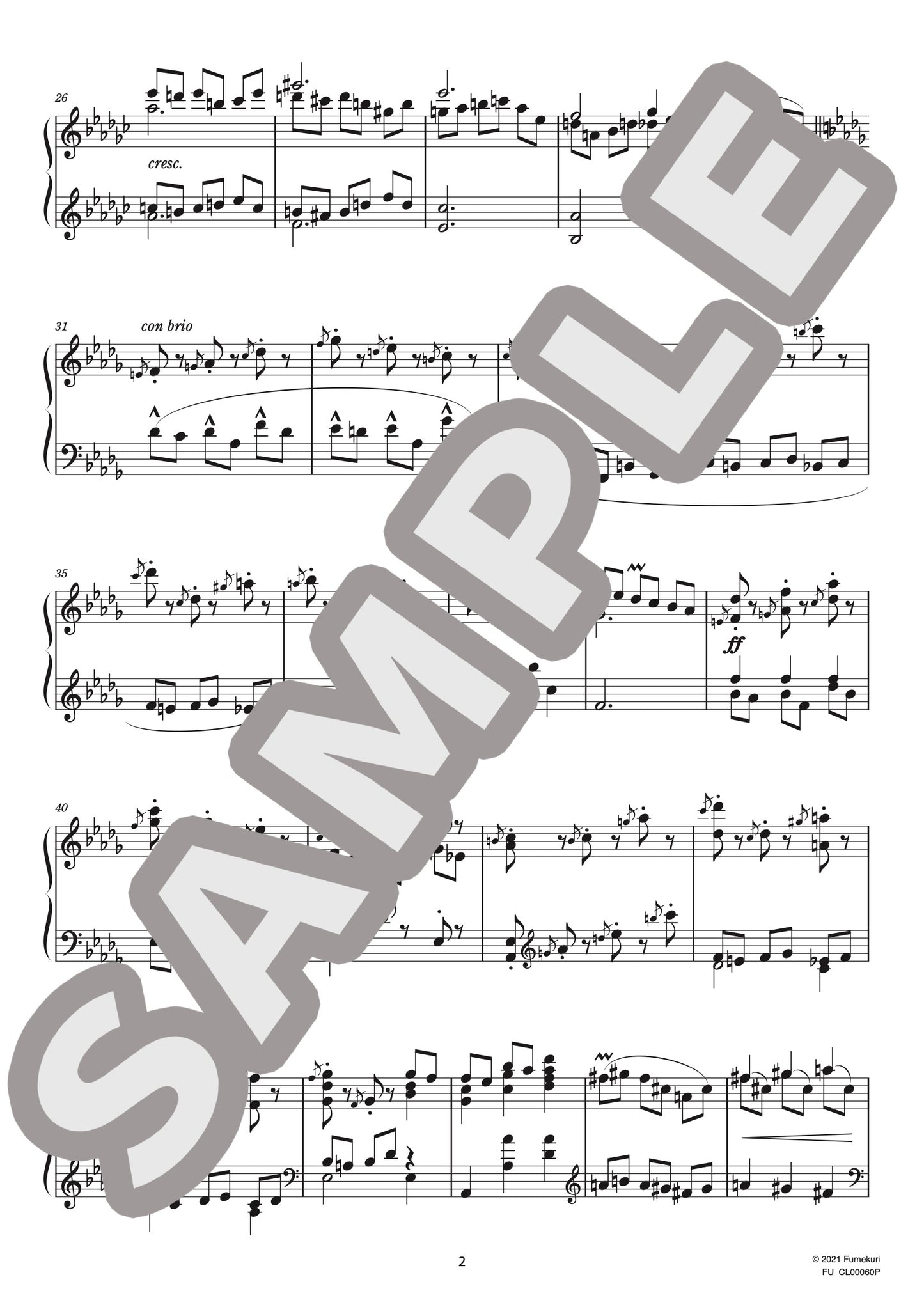 ピアノ・ソナタ 第5番 作品82 第4楽章 Allegro（ALBÉNIZ) / クラシック・オリジナル楽曲【中上級】