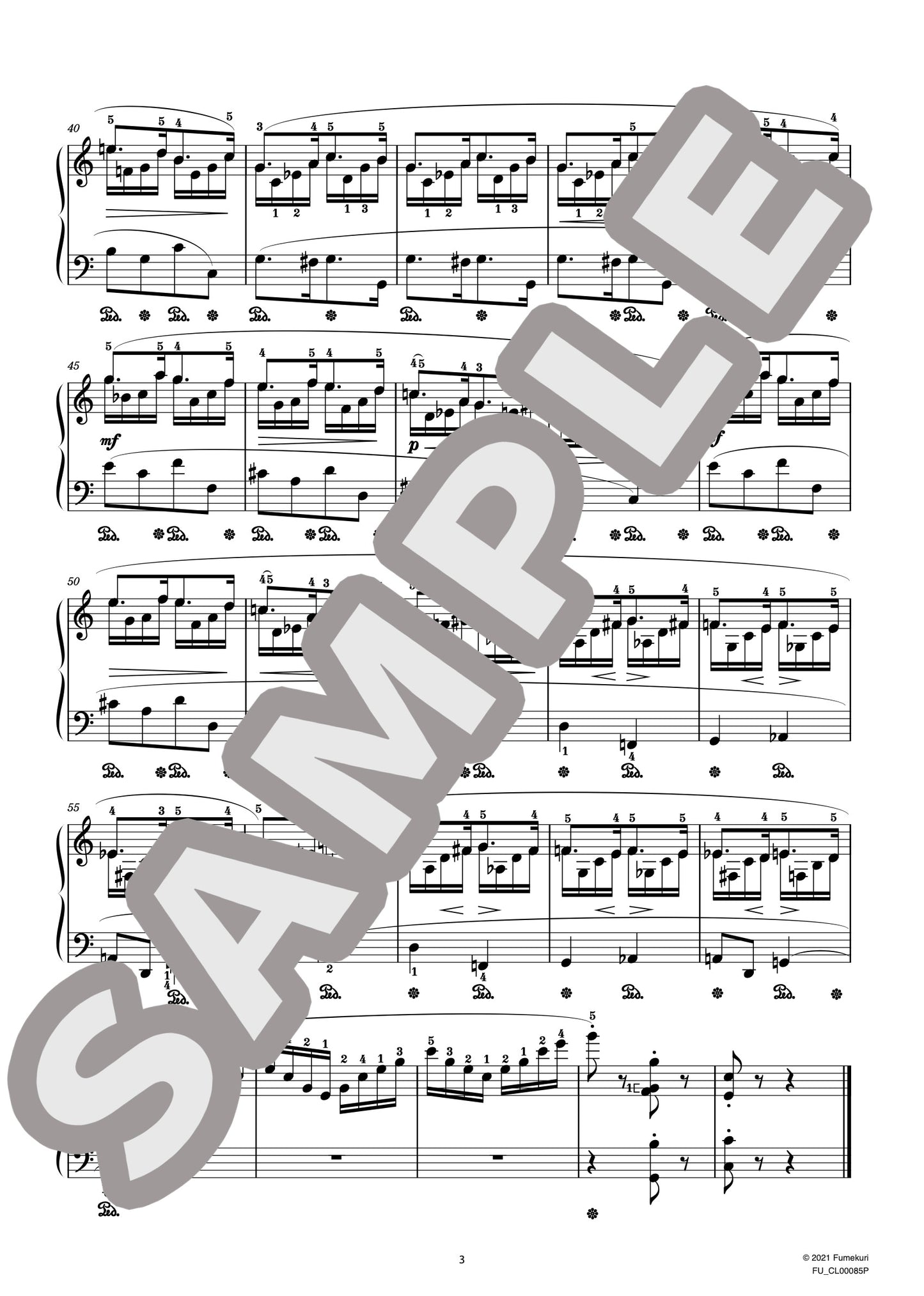 25の練習曲 作品32 第1番（JENSEN) / クラシック・オリジナル楽曲【中上級】
