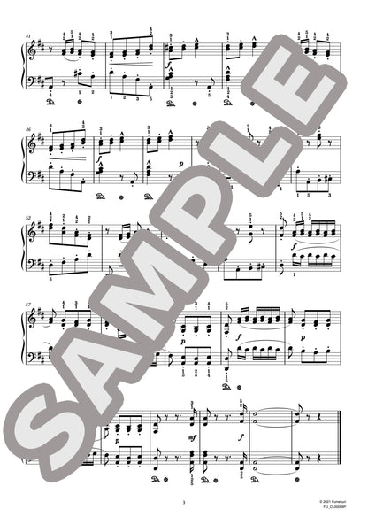 25の練習曲 作品32 第5番（JENSEN) / クラシック・オリジナル楽曲【中上級】