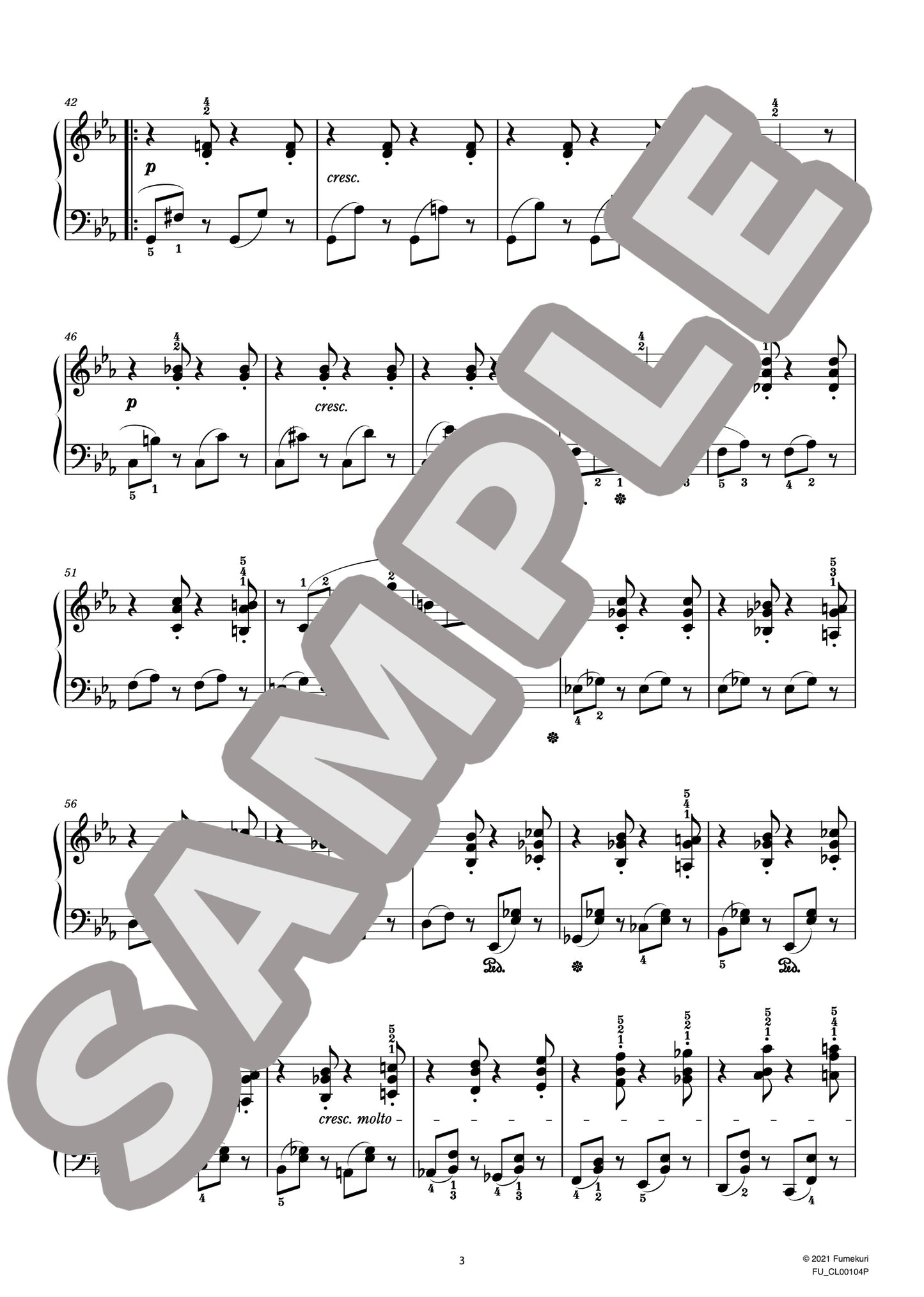 25の練習曲 作品32 第20番（JENSEN) / クラシック・オリジナル楽曲【中上級】