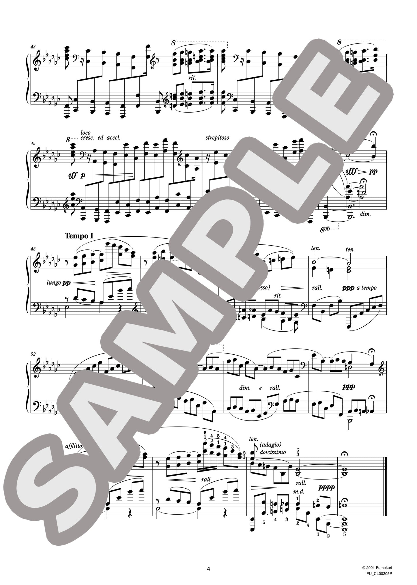 4つの練習曲作品4 第1番（SZYMANOWSKI) / クラシック・オリジナル楽曲【中上級】