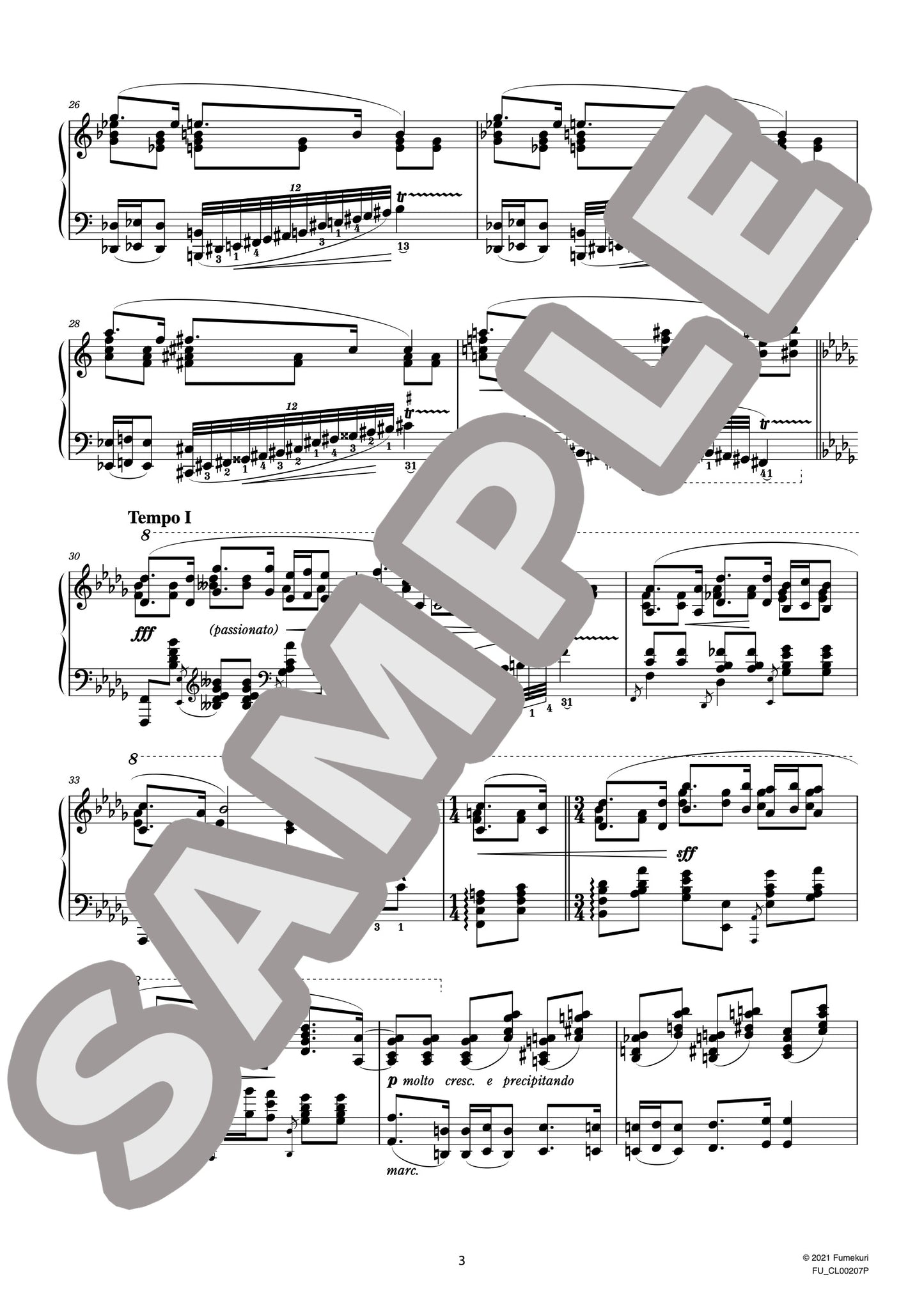 4つの練習曲作品4 第3番（SZYMANOWSKI) / クラシック・オリジナル楽曲【中上級】