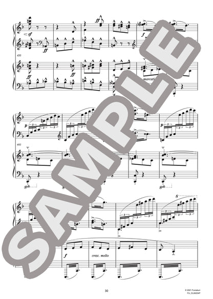 狂詩曲「スペイン」（2台ピアノ）（CHABRIER) / クラシック・オリジナル楽曲【中上級】