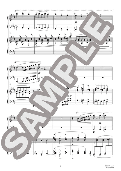3つのロマンティックなワルツ（2台ピアノ）より 第1番（CHABRIER) / クラシック・オリジナル楽曲【中上級】