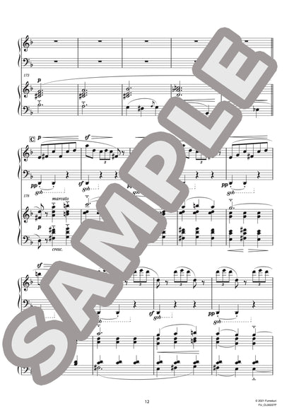 3つのロマンティックなワルツ（2台ピアノ）より 第3番（CHABRIER) / クラシック・オリジナル楽曲【中上級】