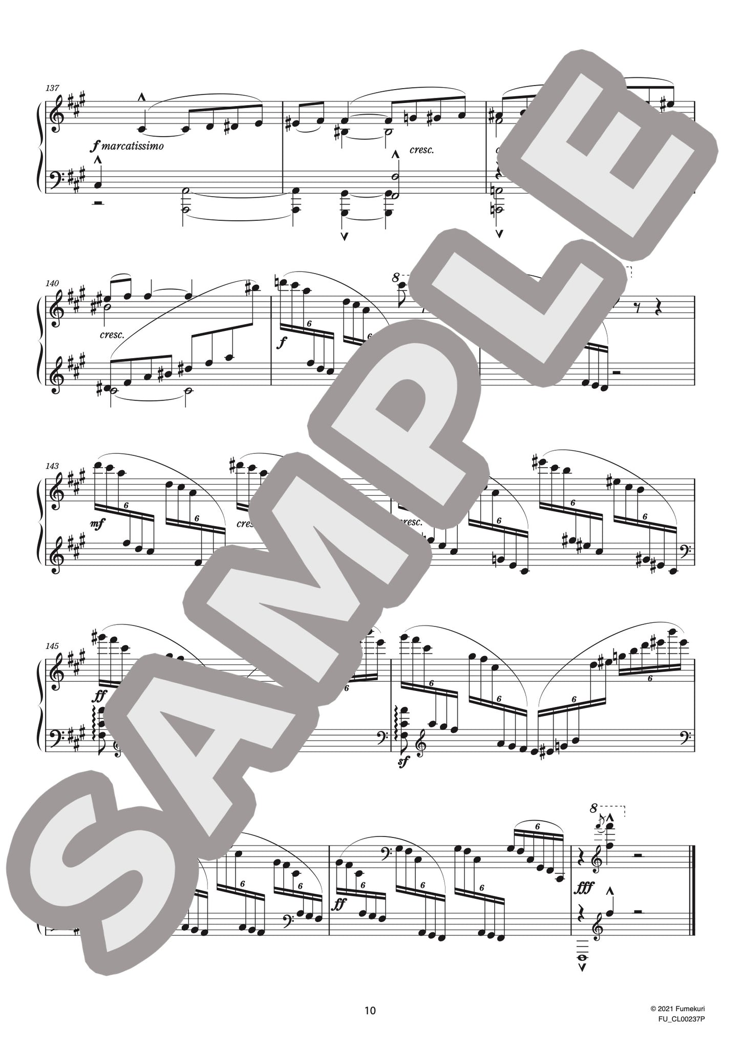 6つの演奏会用練習曲 第2集 ユモリスティク 作品138（CHAMINADE) / クラシック・オリジナル楽曲【中上級】