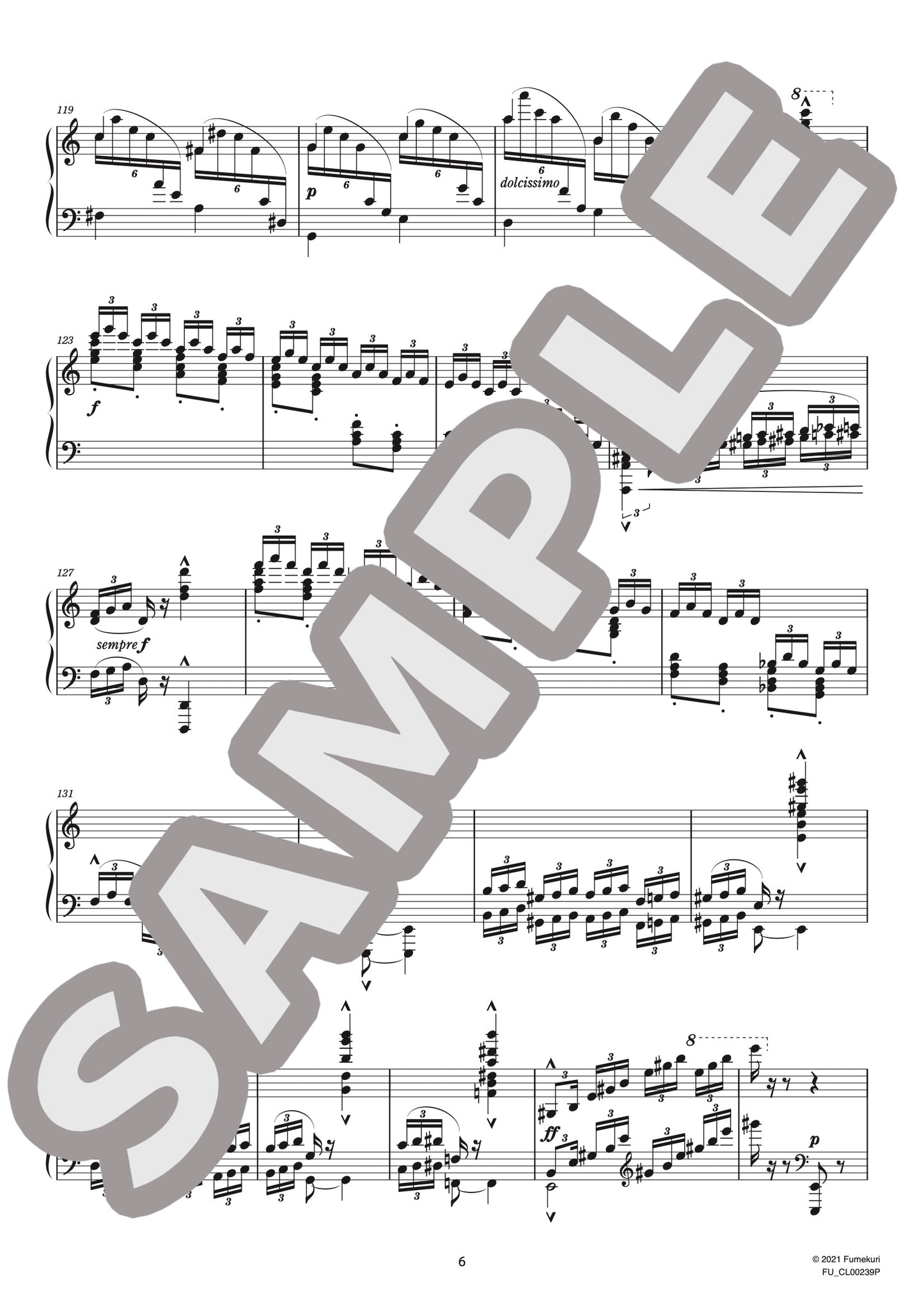 6つの演奏会用練習曲 第2集 スコラスティク 作品139（CHAMINADE) / クラシック・オリジナル楽曲【中上級】