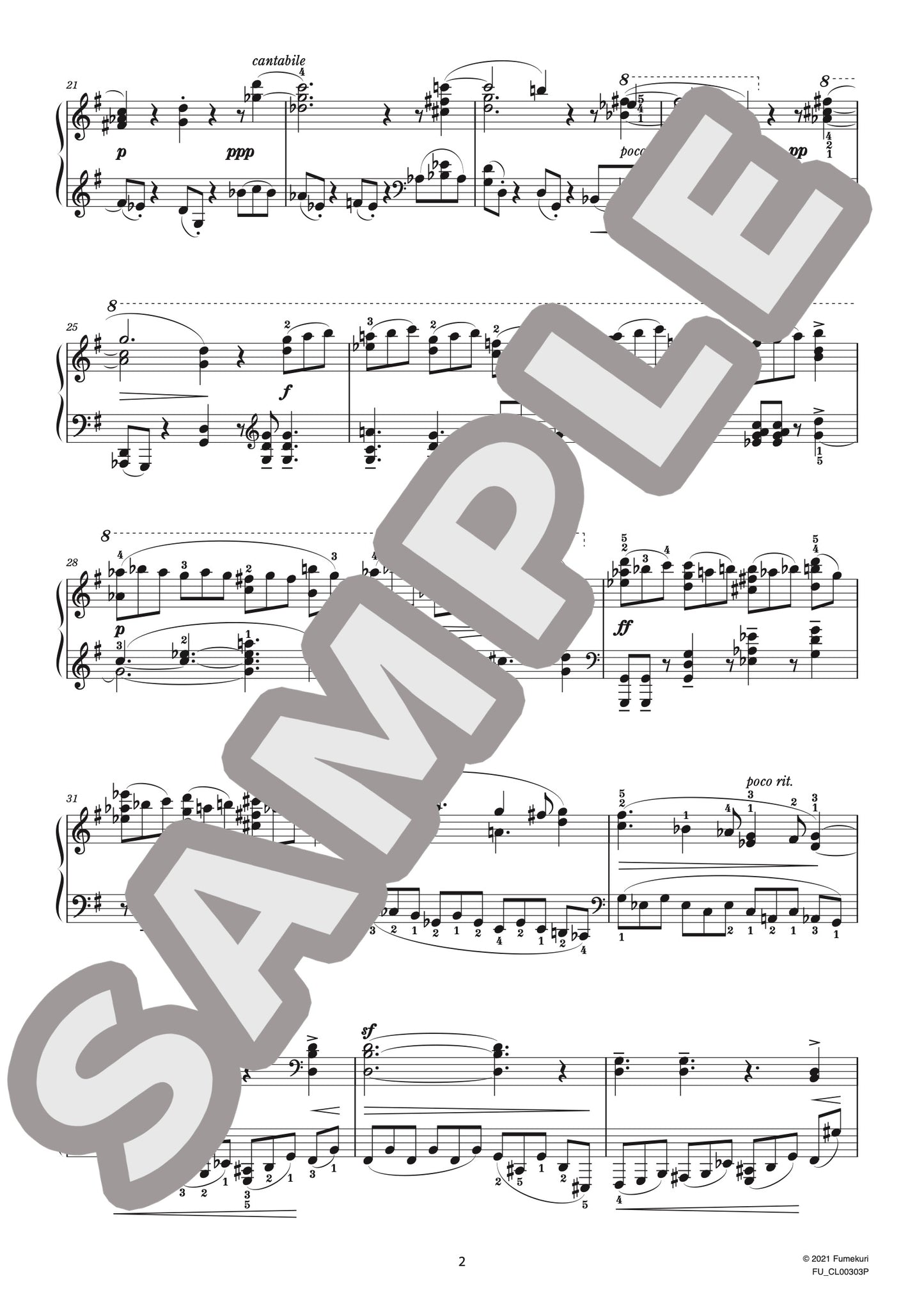 ピアノ・ソナタ 第2番 第2楽章（STANCHINSKY) / クラシック・オリジナル楽曲【中上級】