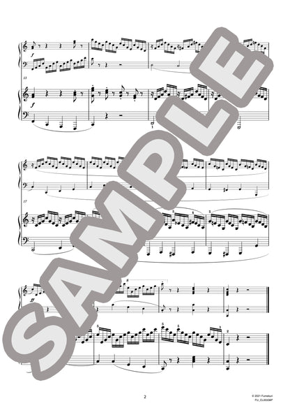 2台のピアノのための速度練習曲（40番練習曲）作品299b 第3番（CZERNY) / クラシック・オリジナル楽曲【中上級】