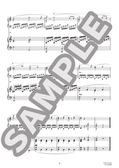 2台のピアノのための速度練習曲（40番練習曲）作品299b 第7番（CZERNY) / クラシック・オリジナル楽曲【中上級】