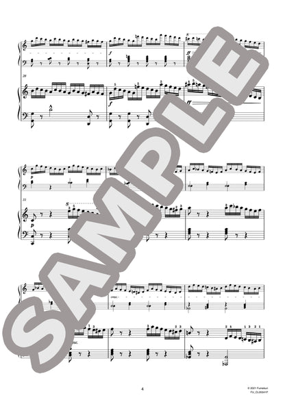 2台のピアノのための速度練習曲（40番練習曲）作品299b 第8番（CZERNY) / クラシック・オリジナル楽曲【中上級】