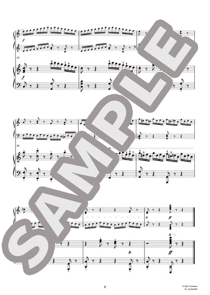 2台のピアノのための速度練習曲（40番練習曲）作品299b 第9番（CZERNY) / クラシック・オリジナル楽曲【中上級】