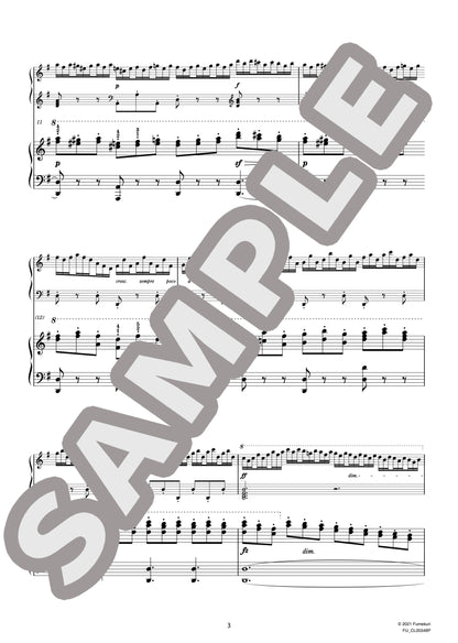 2台のピアノのための速度練習曲（40番練習曲）作品299b 第16番（CZERNY) / クラシック・オリジナル楽曲【中上級】