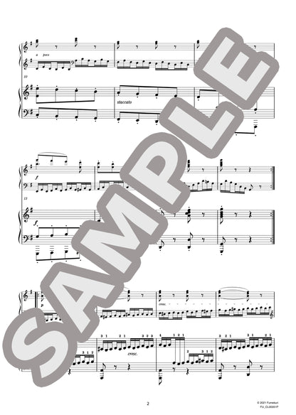 2台のピアノのための速度練習曲（40番練習曲）作品299b 第18番（CZERNY) / クラシック・オリジナル楽曲【中上級】