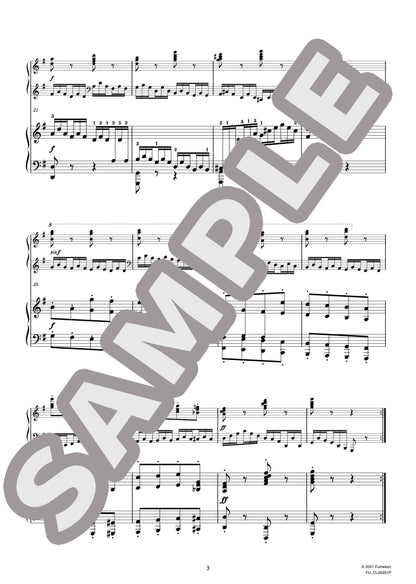 2台のピアノのための速度練習曲（40番練習曲）作品299b 第18番（CZERNY) / クラシック・オリジナル楽曲【中上級】