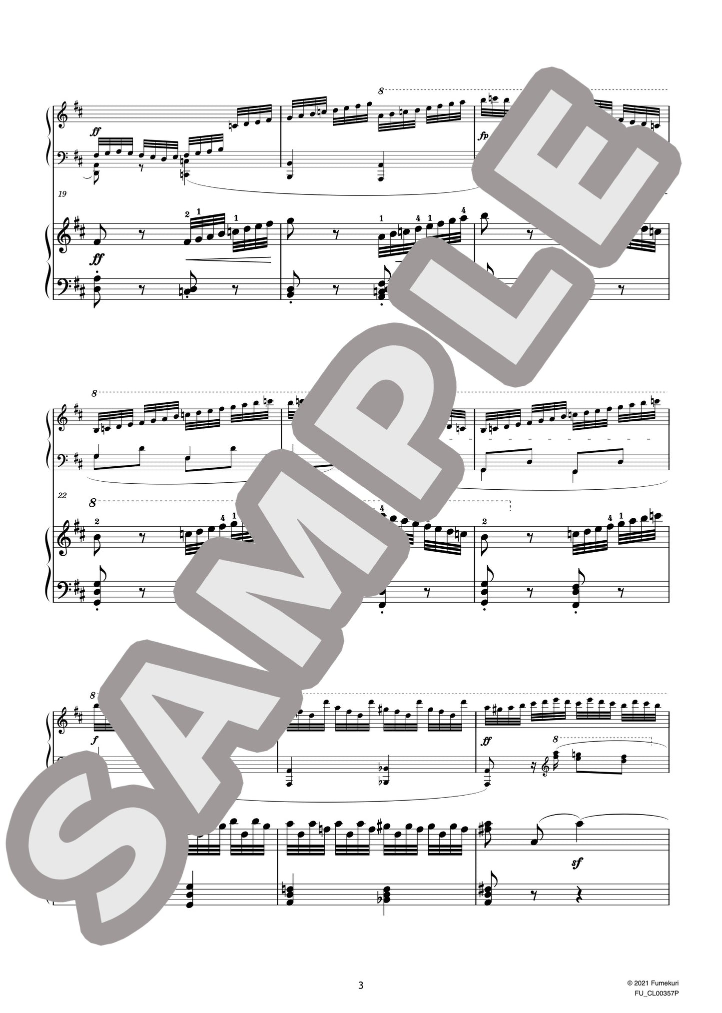 2台のピアノのための速度練習曲（40番練習曲）作品299b 第24番（CZERNY) / クラシック・オリジナル楽曲【中上級】