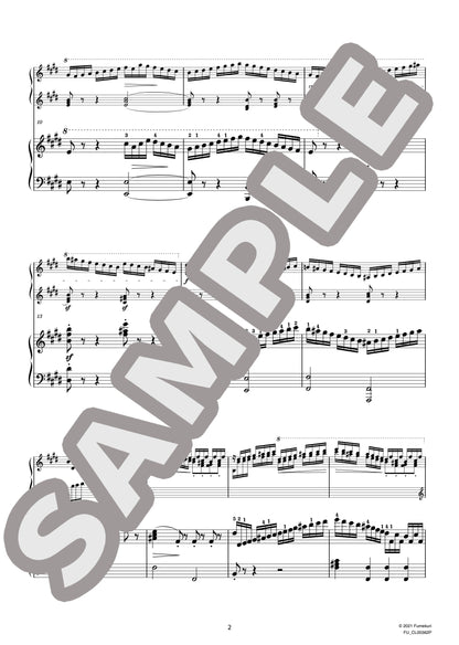 2台のピアノのための速度練習曲（40番練習曲）作品299b 第29番（CZERNY) / クラシック・オリジナル楽曲【中上級】