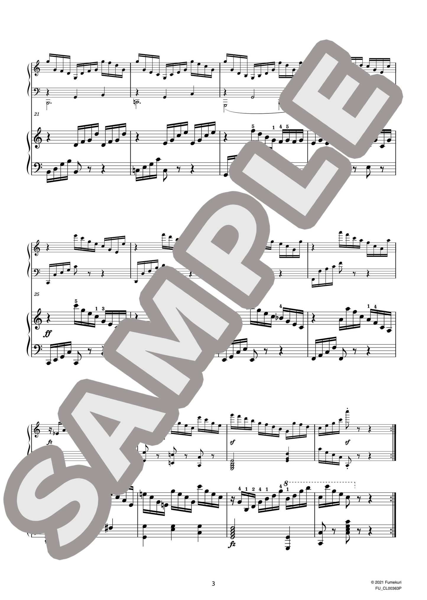 2台のピアノのための速度練習曲（40番練習曲）作品299b 第30番（CZERNY) / クラシック・オリジナル楽曲【中上級】