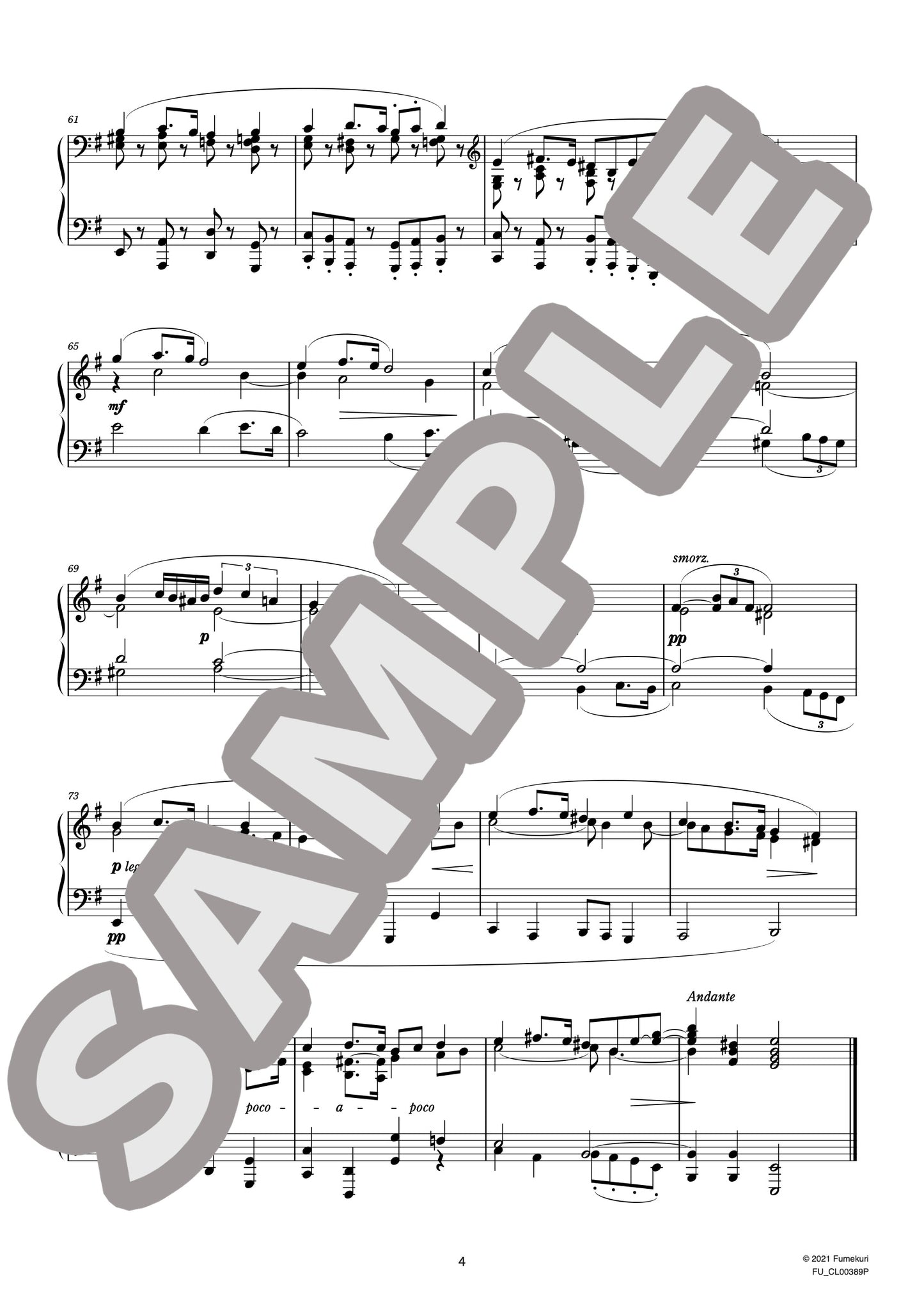 3つのピアノ曲 作品11 第2曲 即興曲（BRÜLL) / クラシック・オリジナル楽曲【中上級】