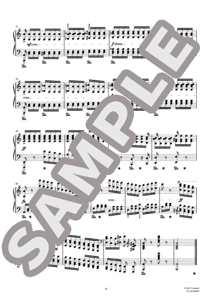 2つのピアノ曲 作品50 第2曲 オクターヴ練習曲（BRÜLL) / クラシック・オリジナル楽曲【中上級】